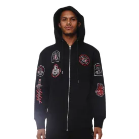 Nature Zip Up Hooded Sweatshirt Cement