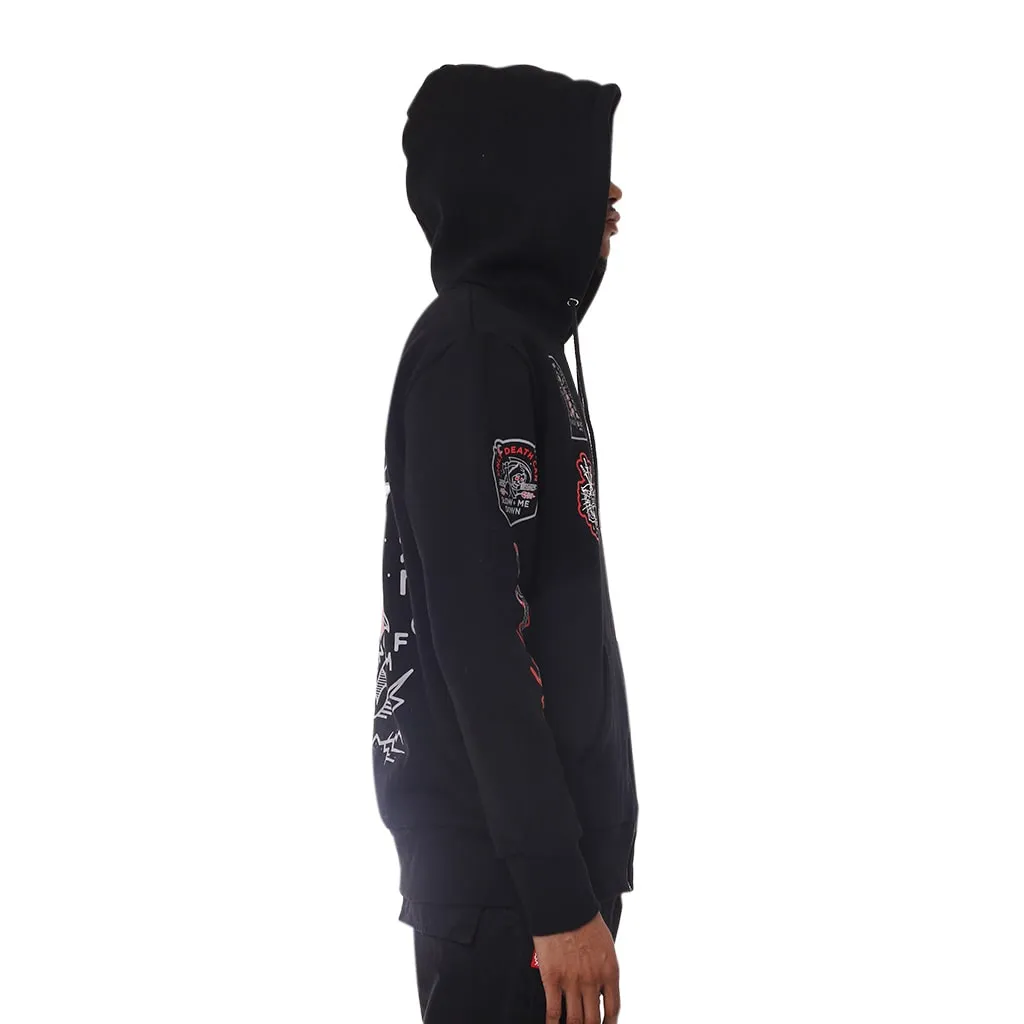 Nature Zip Up Hooded Sweatshirt Cement