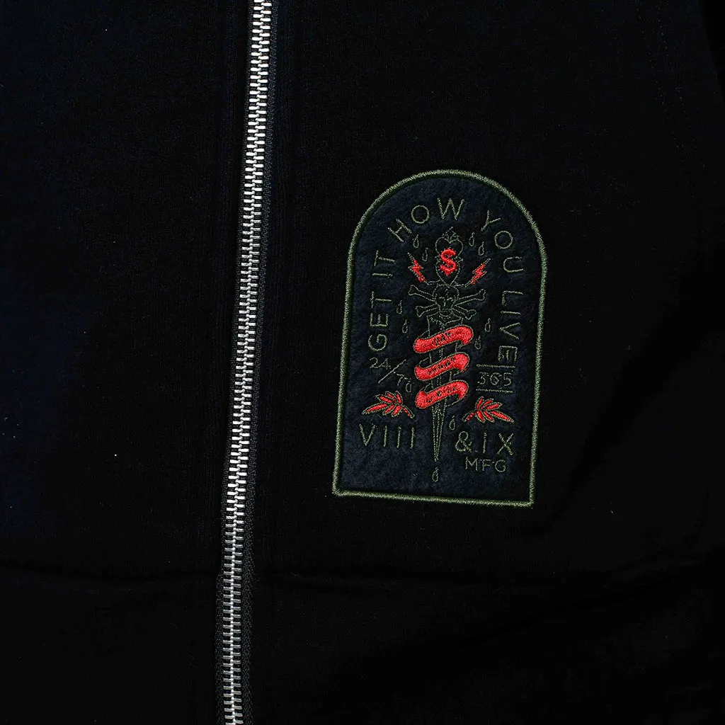 Nature Zip Up Hooded Sweatshirt