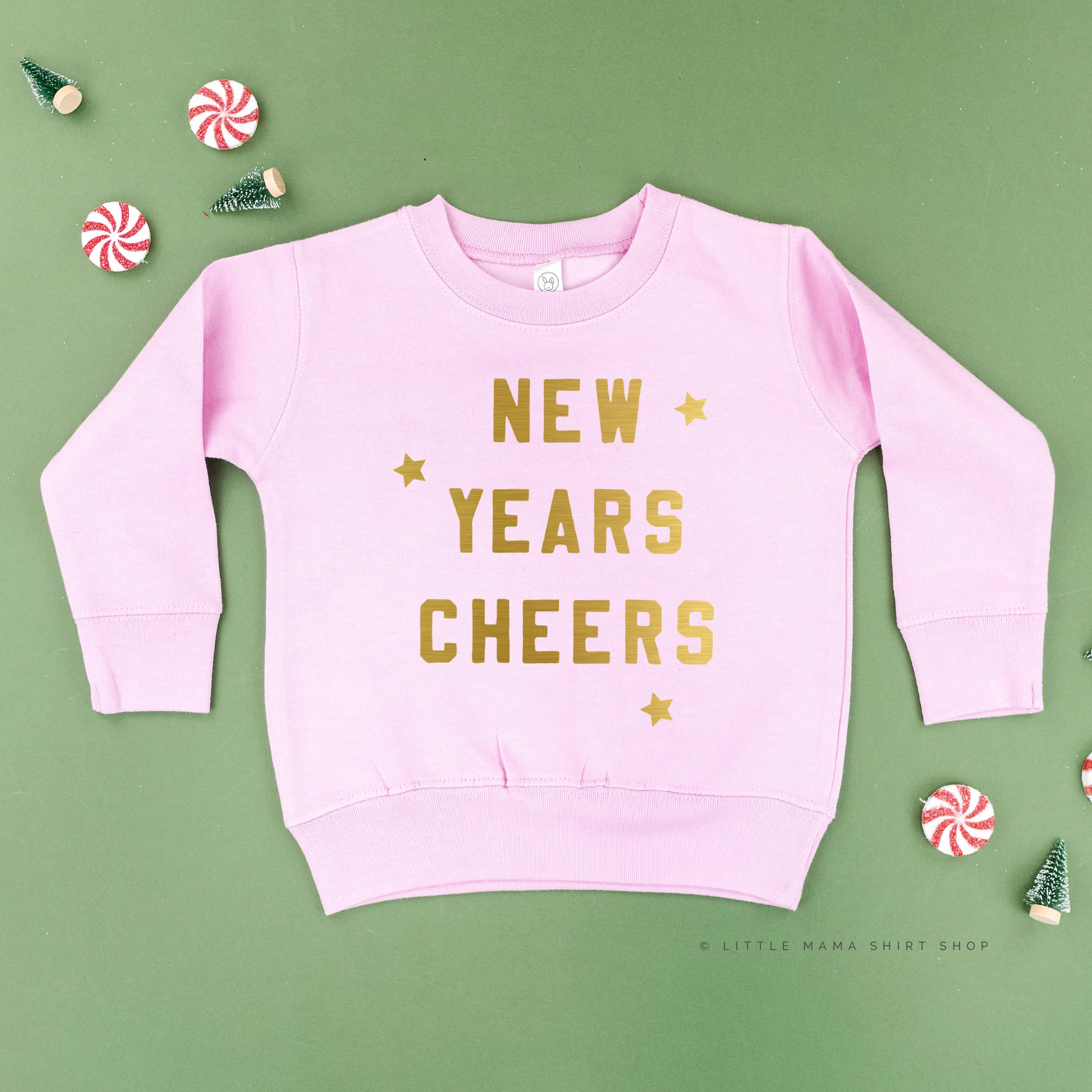 New Years Cheers - Block Font - Child Sweater