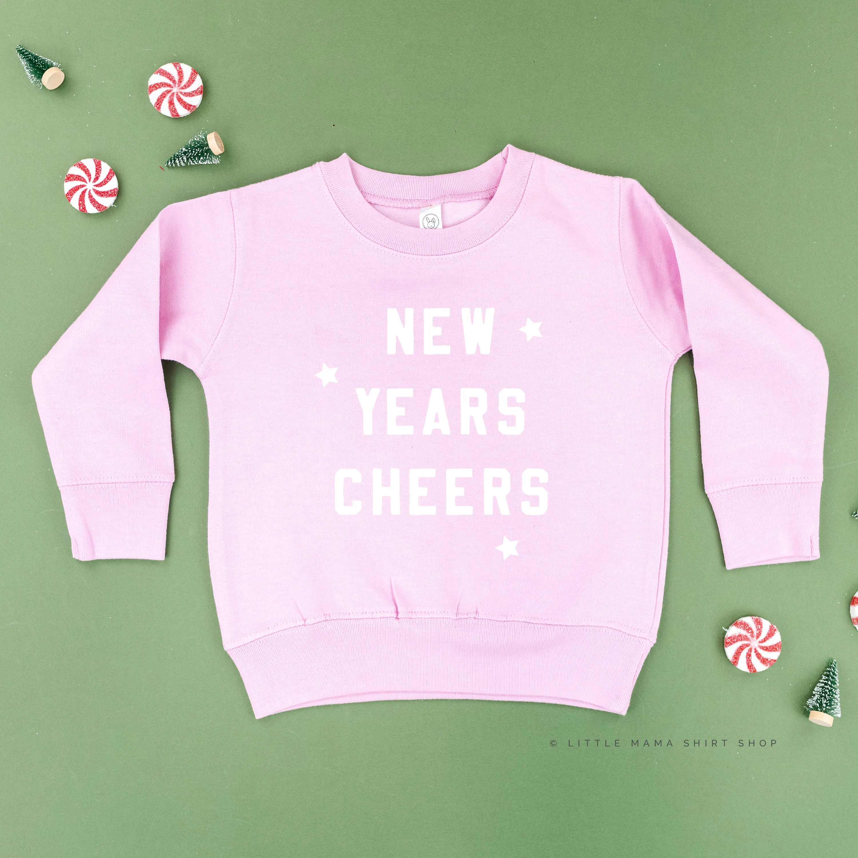 New Years Cheers - Block Font - Child Sweater