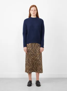 Nimbus Cropped Crew Neck Jumper Navy