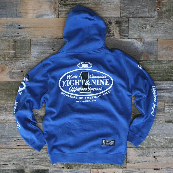 Offshore Imports Zip Up Hoody Sport Blue