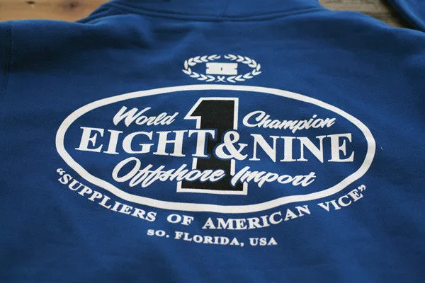 Offshore Imports Zip Up Hoody Sport Blue