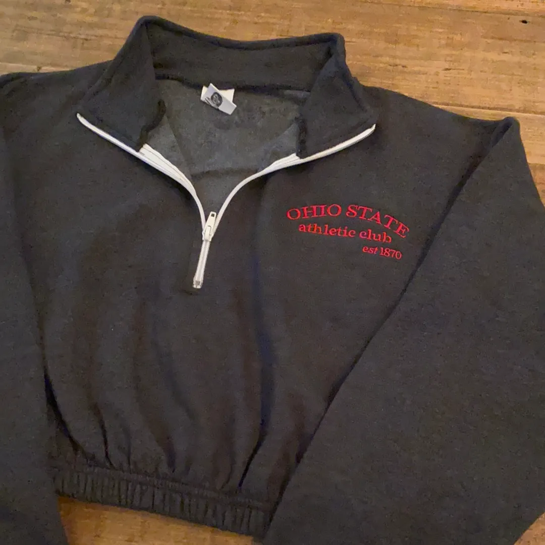 Ohio Athletic Club Crop Half Zip