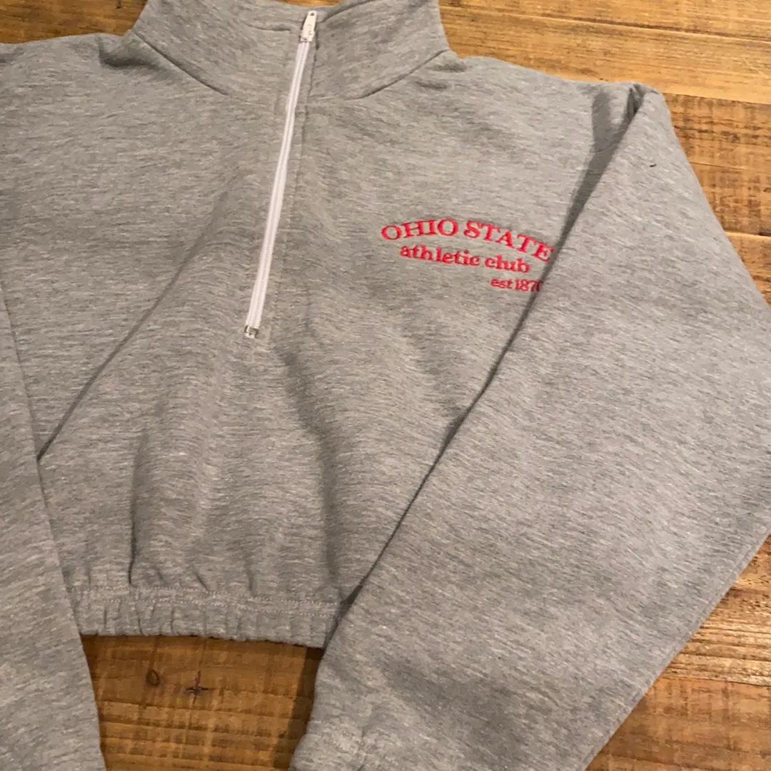 Ohio Athletic Club Crop Half Zip