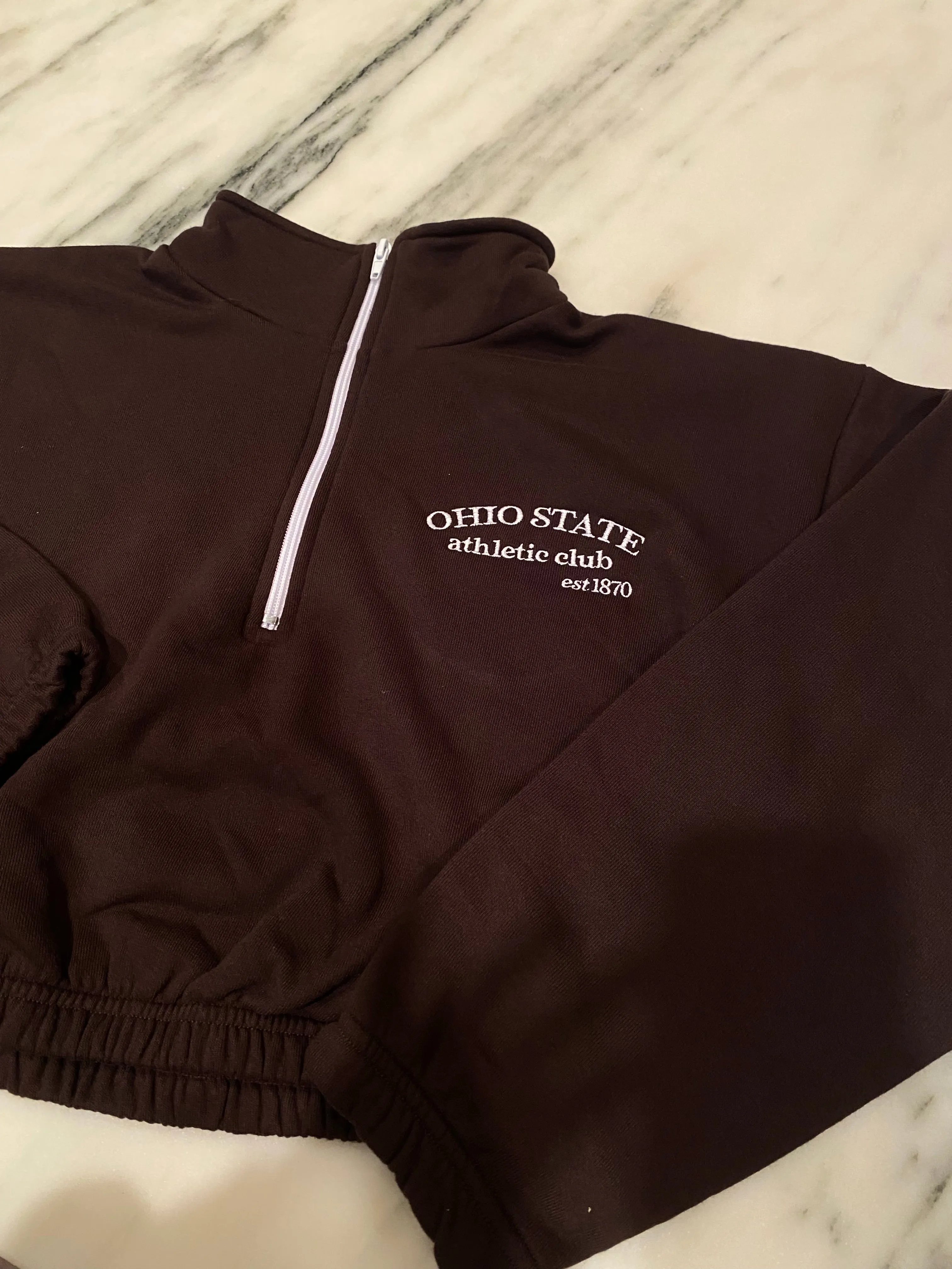 Ohio Athletic Club Crop Half Zip