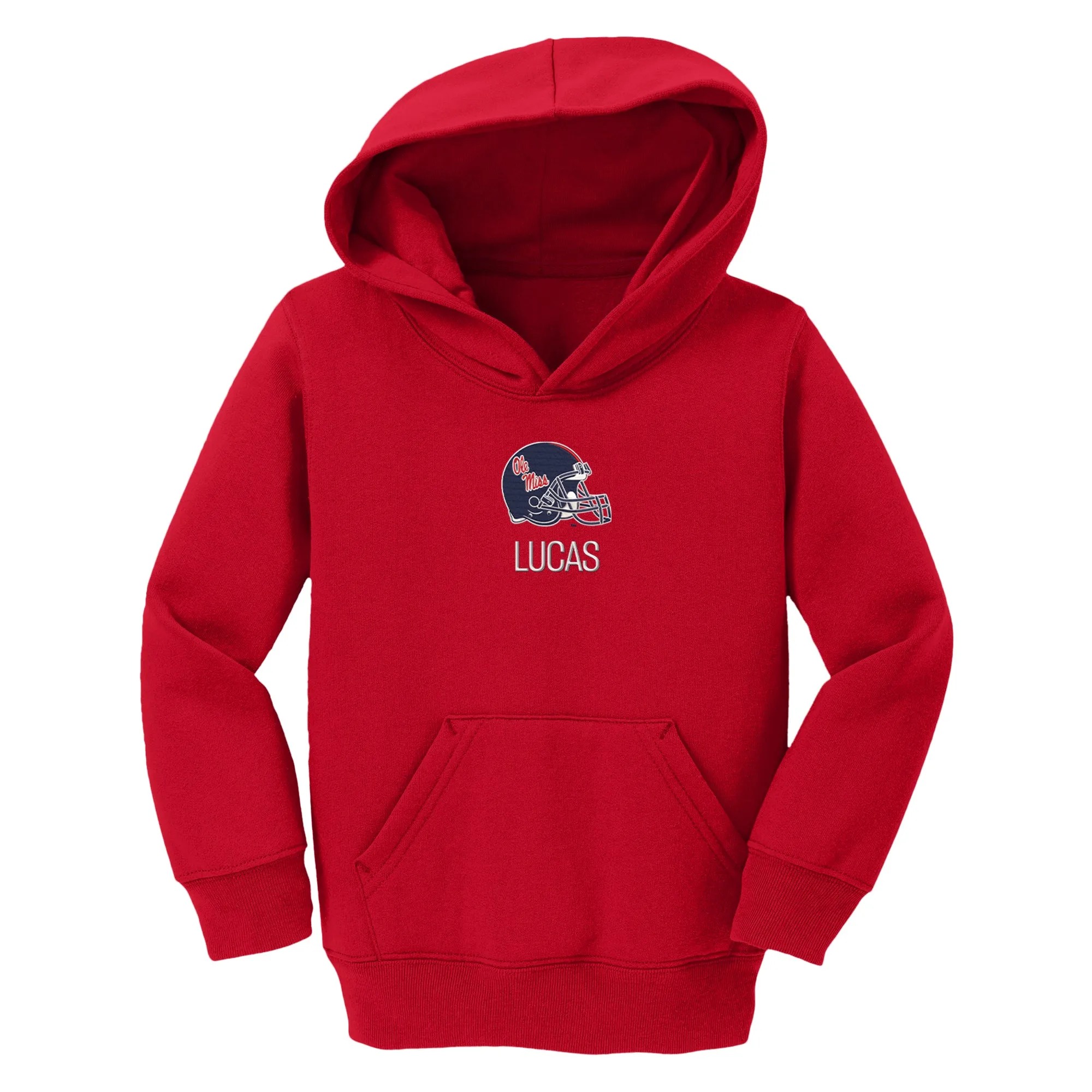Personalized Ole Miss Rebels Helmet Toddler Pullover Sweatshirt