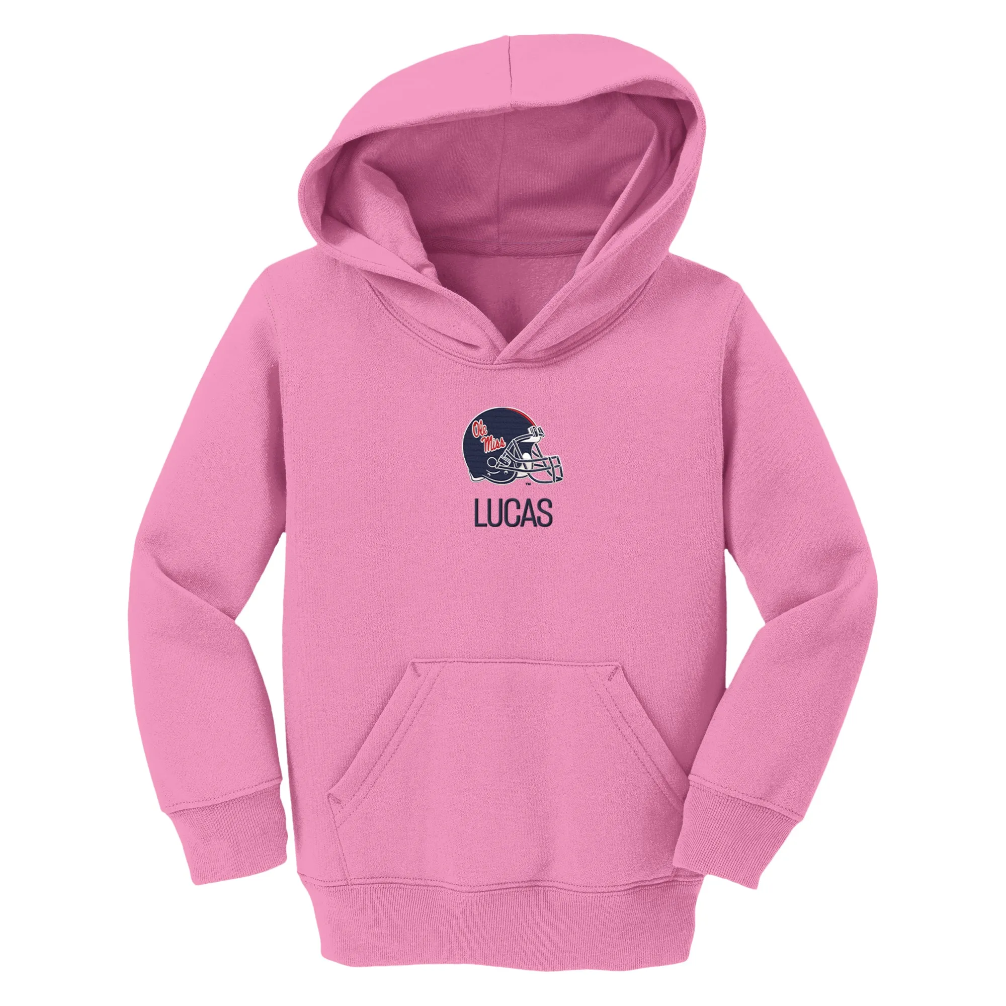 Personalized Ole Miss Rebels Helmet Toddler Pullover Sweatshirt