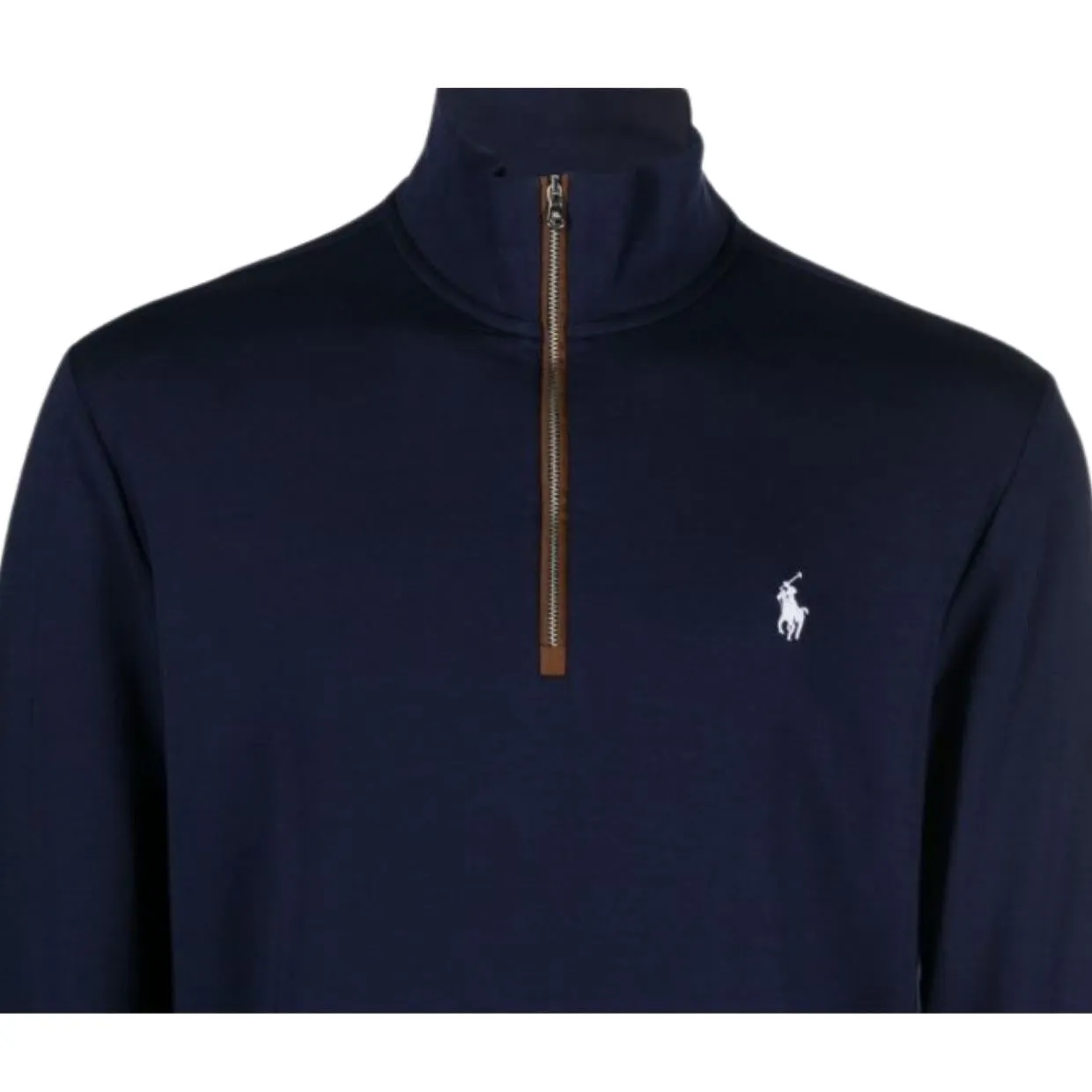 Polo Ralph Lauren Pony Logo Half Zip Navy Sweatshirt