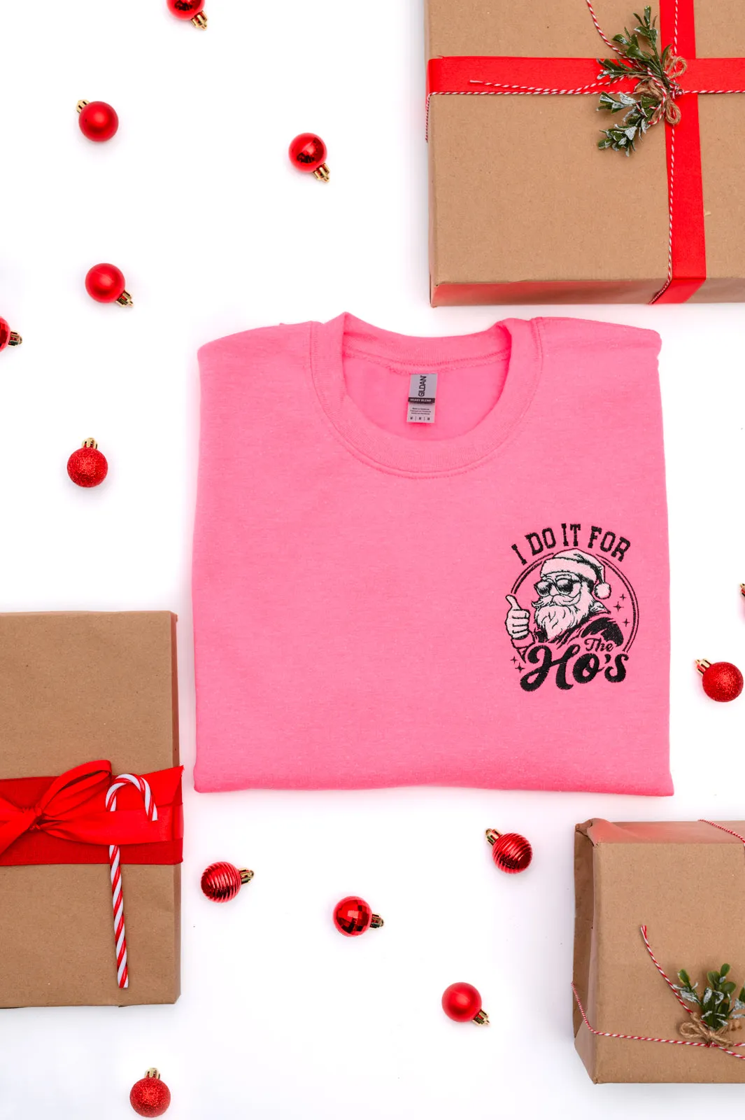 PREORDER: For The Hos Embroidered Sweatshirt (Ships in 2-3 Weeks)