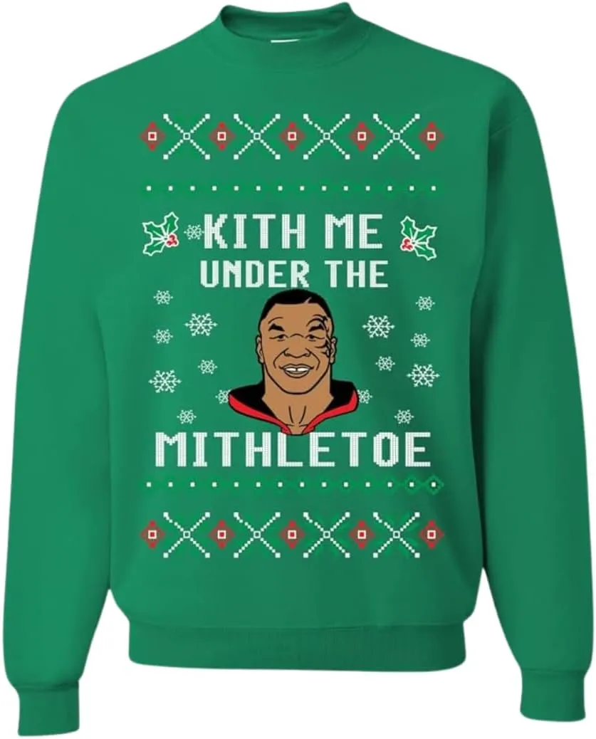 Pure Essence Merry Mike Tyson Ugly Christmas Sweater Unisex Crewneck Graphic Sweatshirt