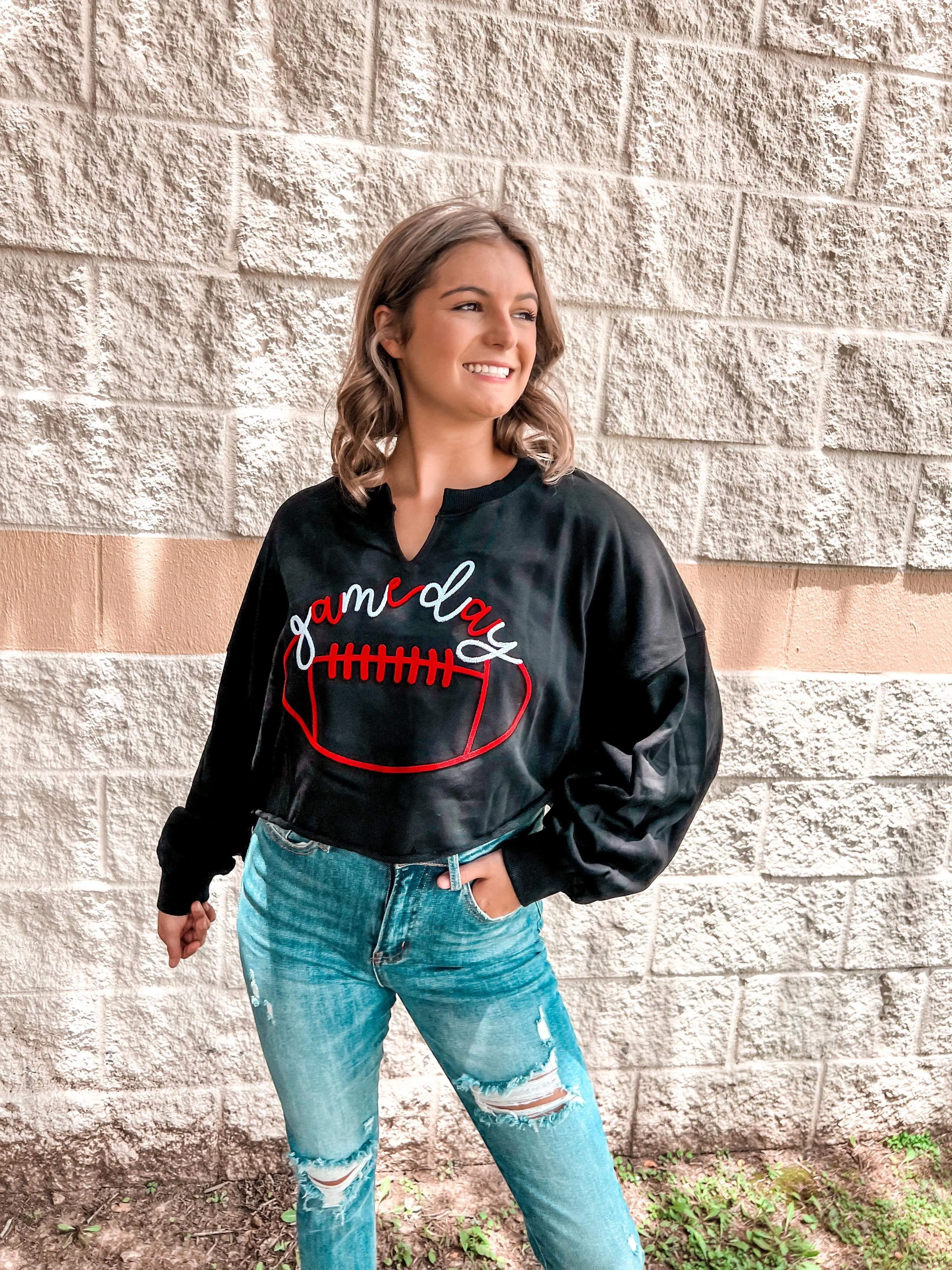 Queen Of Football Gameday Black