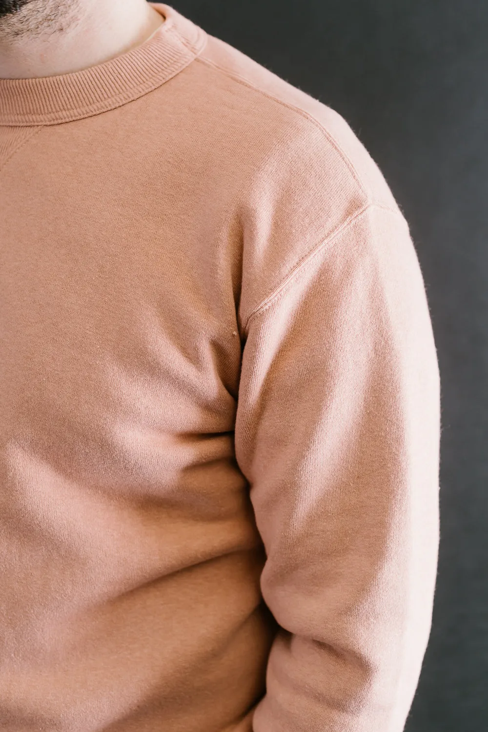 "Tsuriami" Loop Wheel Sweatshirt - Salmon Pink