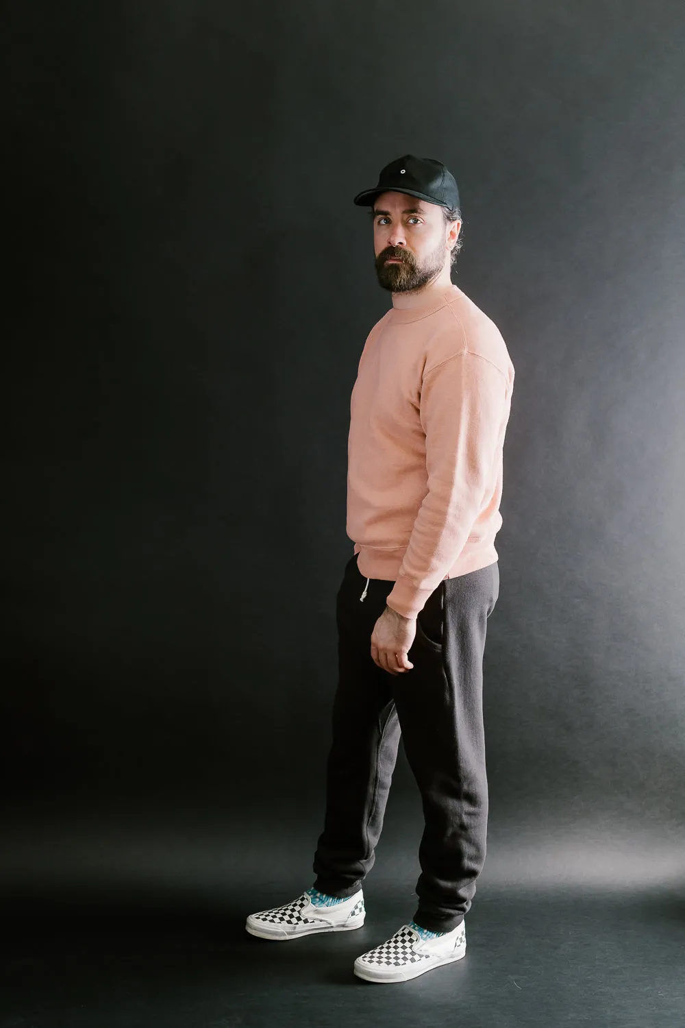 "Tsuriami" Loop Wheel Sweatshirt - Salmon Pink