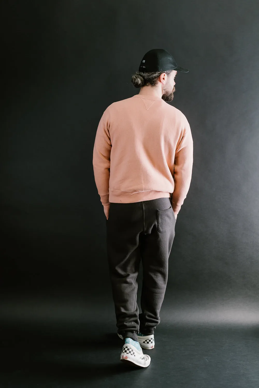 "Tsuriami" Loop Wheel Sweatshirt - Salmon Pink