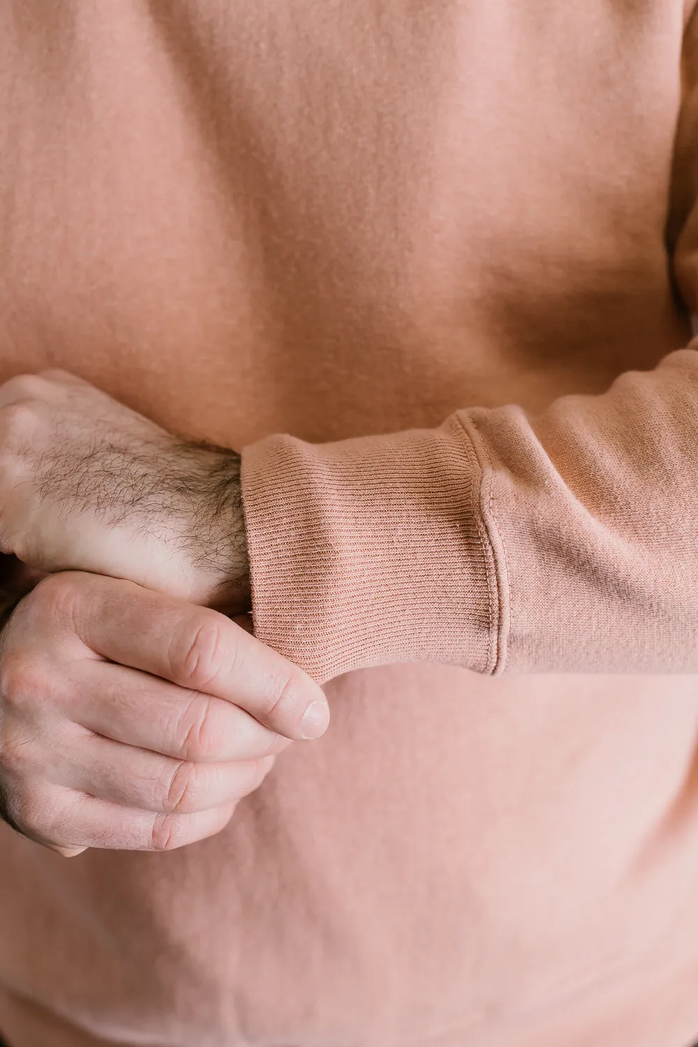 "Tsuriami" Loop Wheel Sweatshirt - Salmon Pink