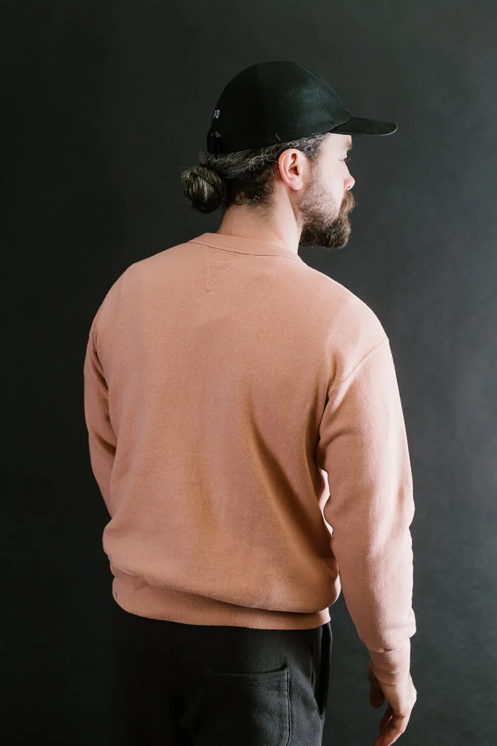 "Tsuriami" Loop Wheel Sweatshirt - Salmon Pink