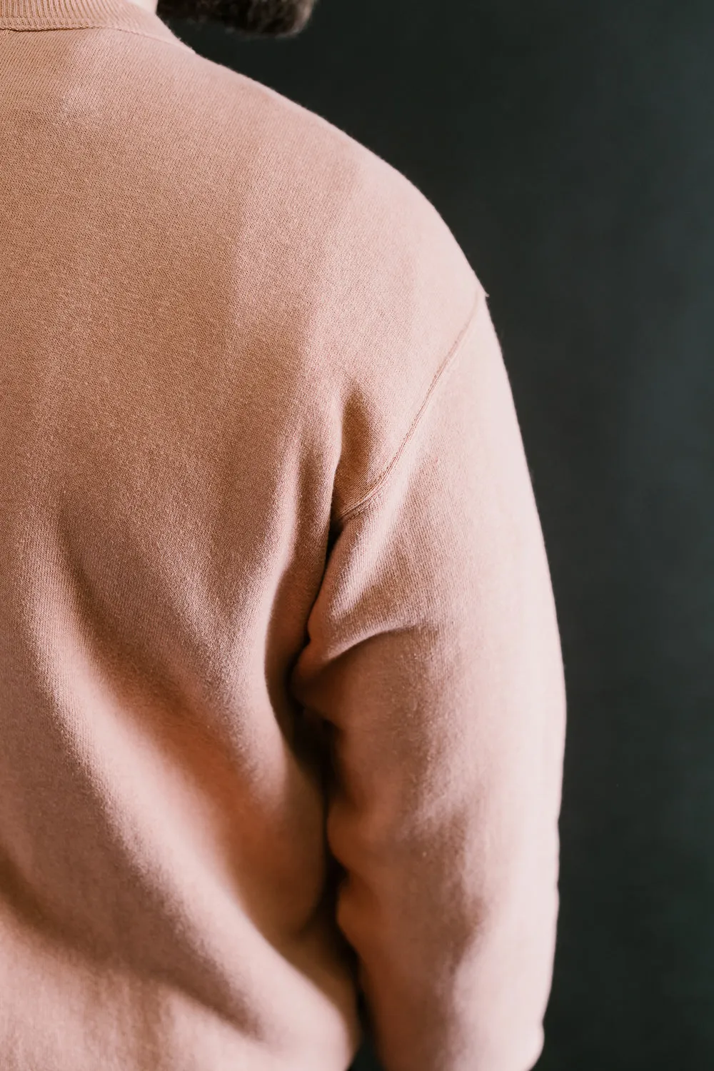 "Tsuriami" Loop Wheel Sweatshirt - Salmon Pink