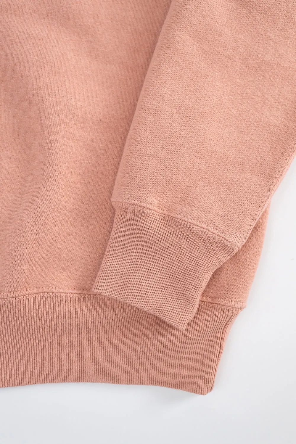 "Tsuriami" Loop Wheel Sweatshirt - Salmon Pink