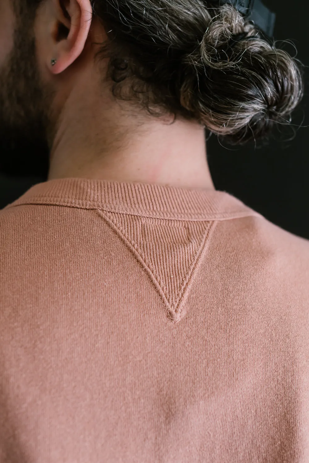 "Tsuriami" Loop Wheel Sweatshirt - Salmon Pink