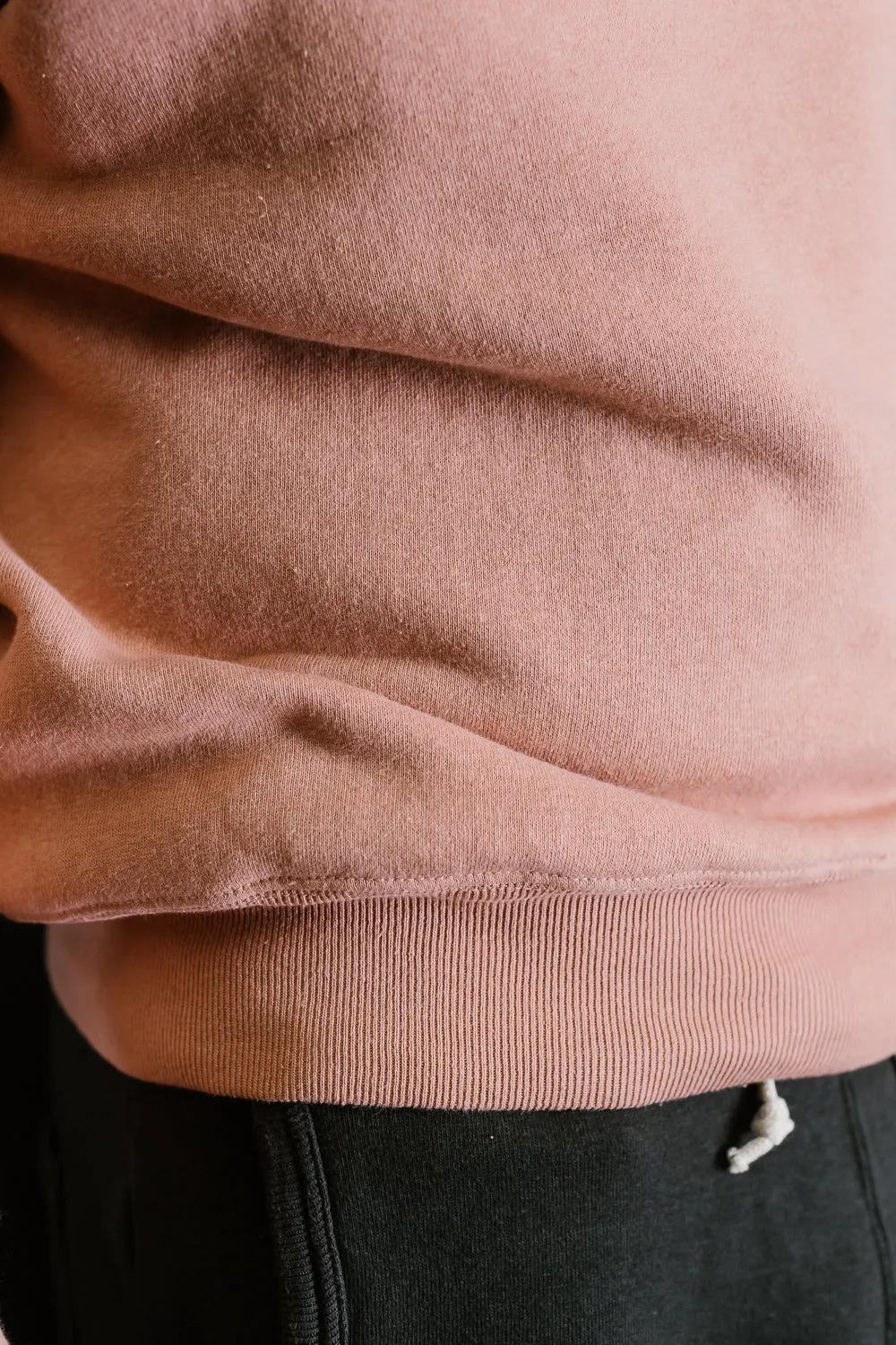 "Tsuriami" Loop Wheel Sweatshirt - Salmon Pink