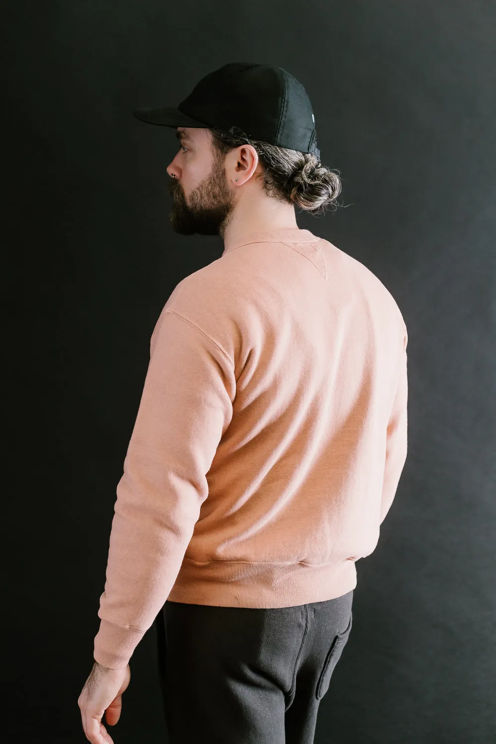"Tsuriami" Loop Wheel Sweatshirt - Salmon Pink