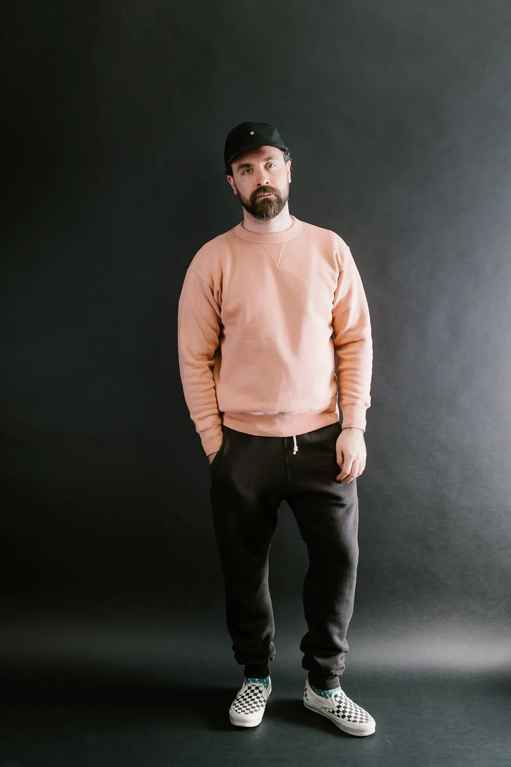 "Tsuriami" Loop Wheel Sweatshirt - Salmon Pink