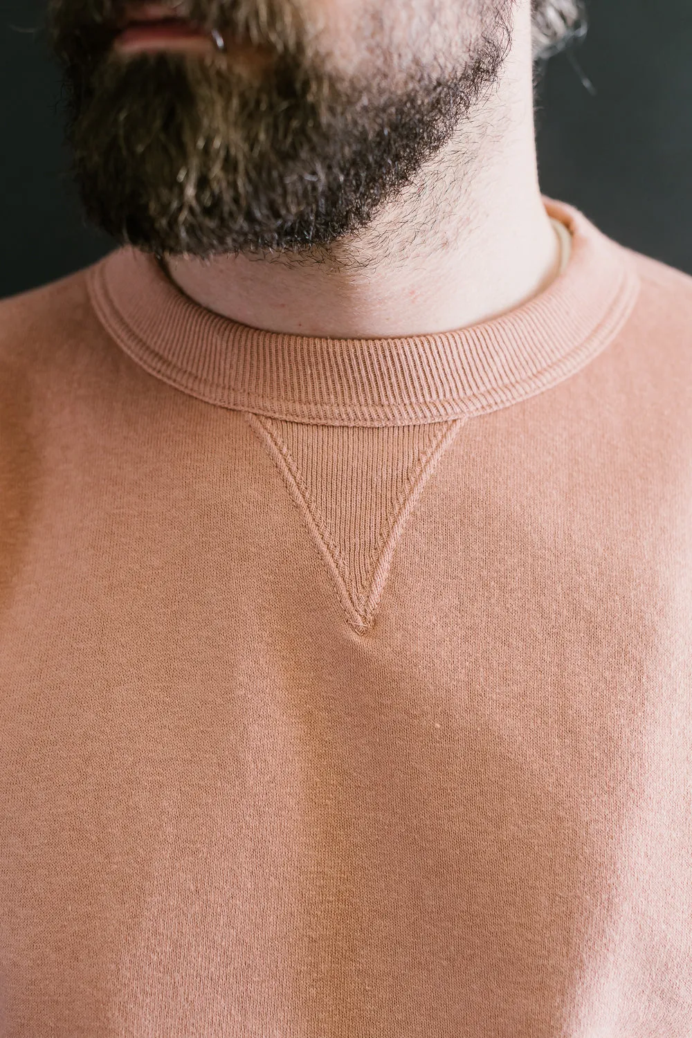 "Tsuriami" Loop Wheel Sweatshirt - Salmon Pink