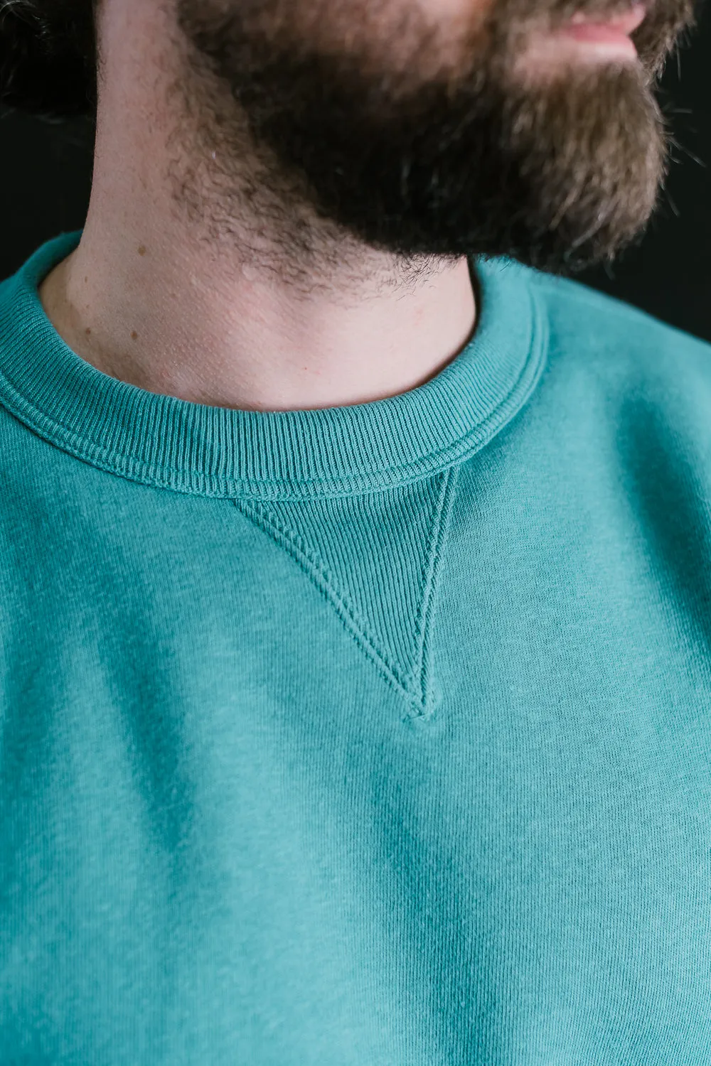 "Tsuriami" Loop Wheel Sweatshirt - Turquoise