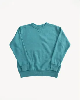 "Tsuriami" Loop Wheel Sweatshirt - Turquoise