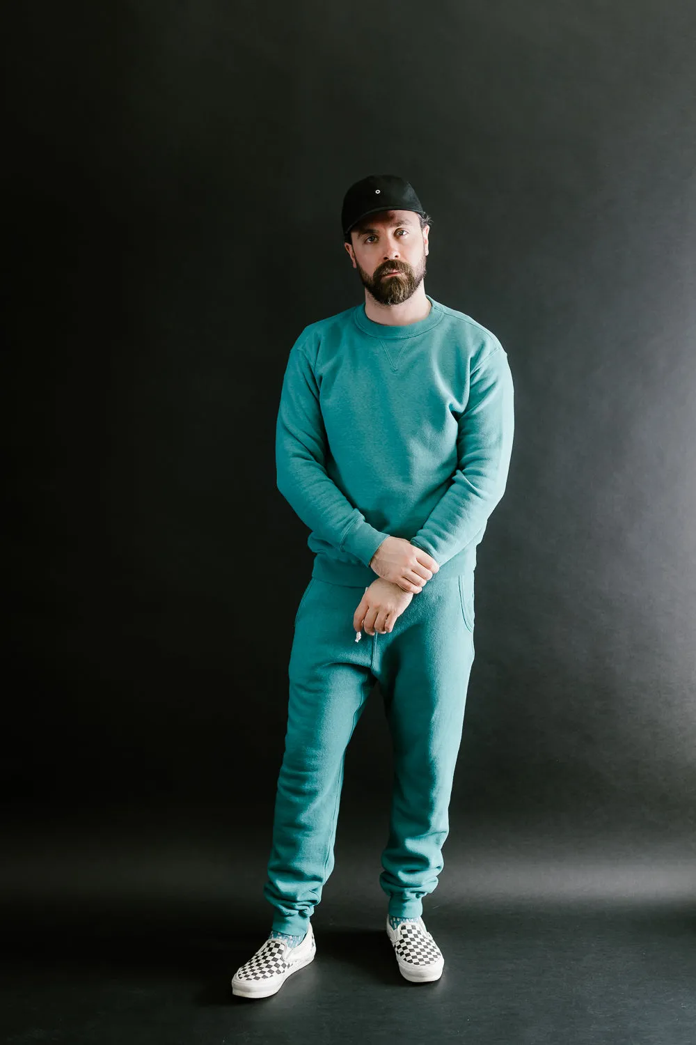 "Tsuriami" Loop Wheel Sweatshirt - Turquoise