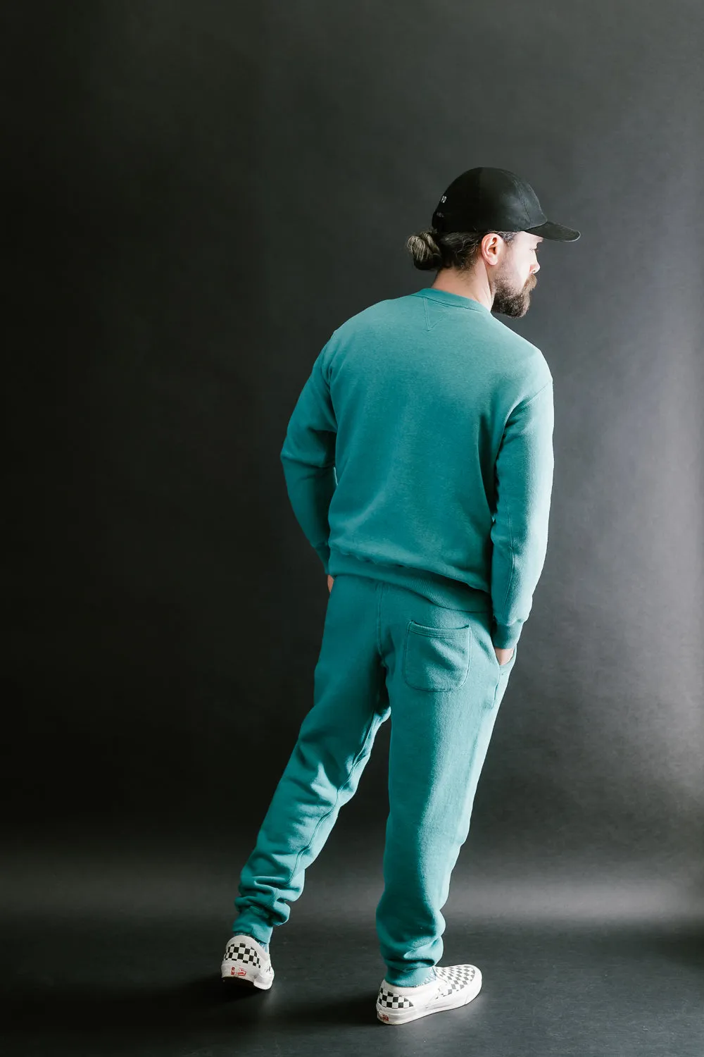"Tsuriami" Loop Wheel Sweatshirt - Turquoise
