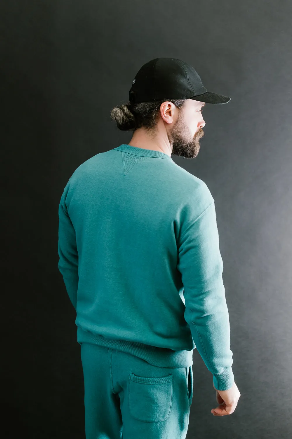 "Tsuriami" Loop Wheel Sweatshirt - Turquoise