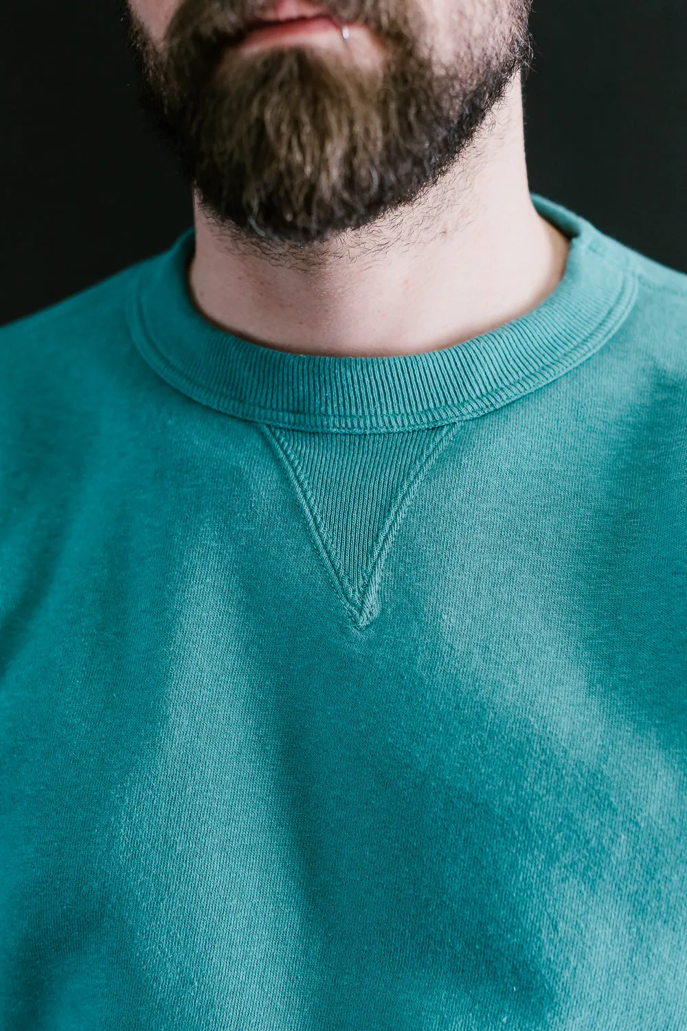 "Tsuriami" Loop Wheel Sweatshirt - Turquoise