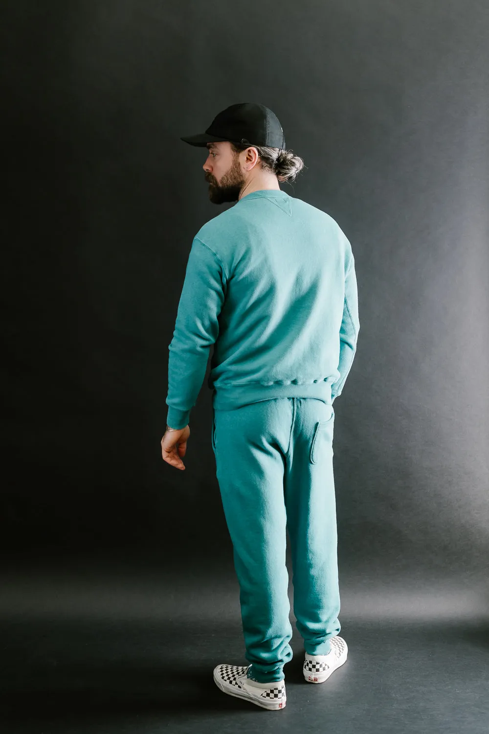 "Tsuriami" Loop Wheel Sweatshirt - Turquoise