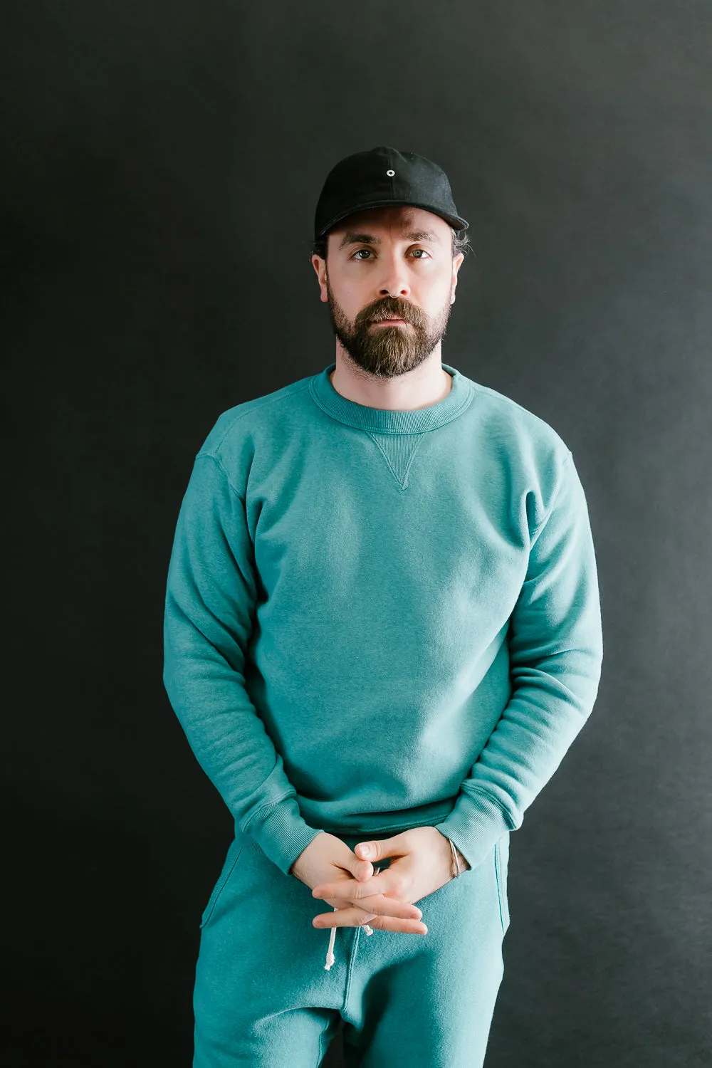 "Tsuriami" Loop Wheel Sweatshirt - Turquoise