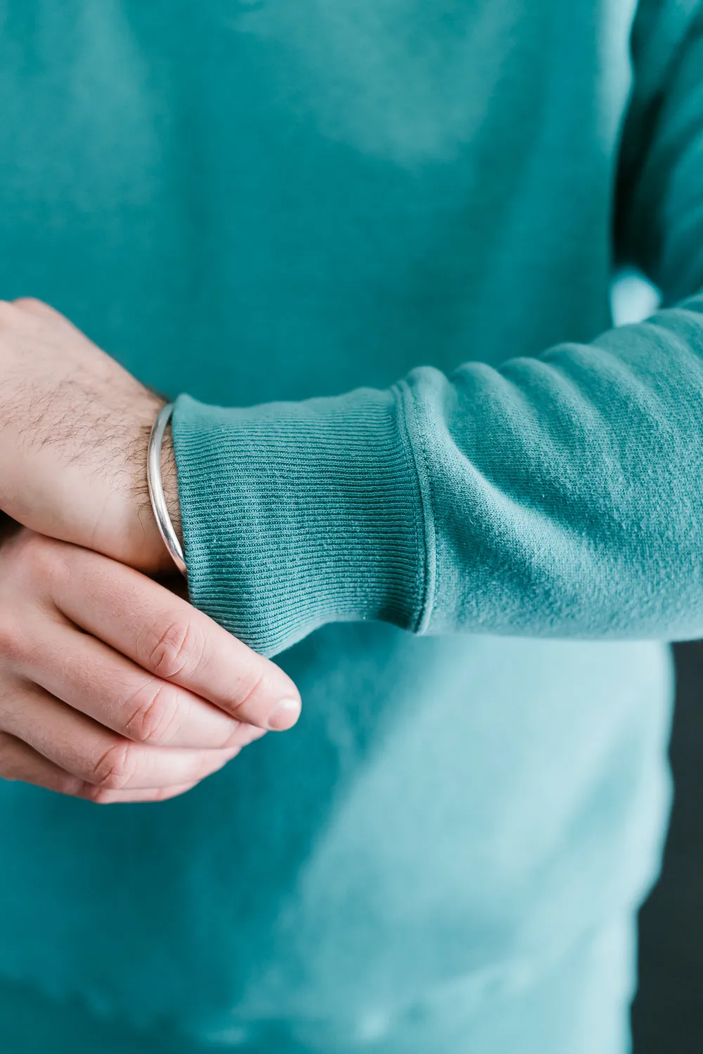 "Tsuriami" Loop Wheel Sweatshirt - Turquoise