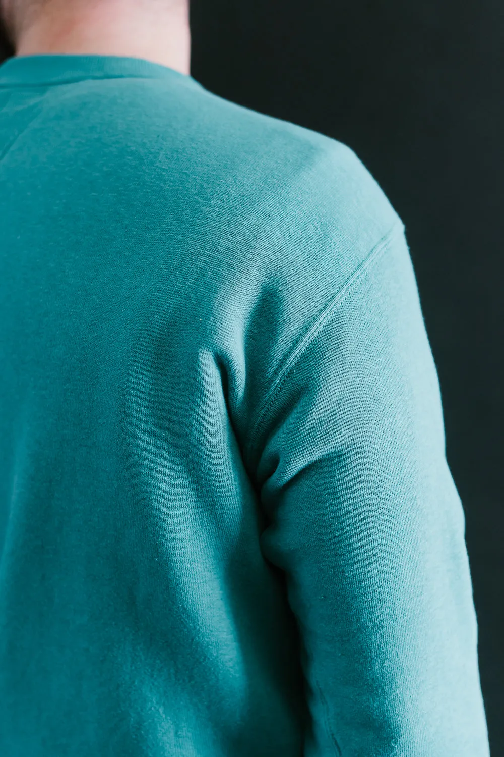 "Tsuriami" Loop Wheel Sweatshirt - Turquoise