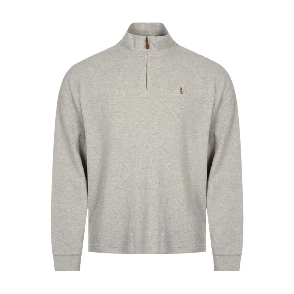 Ralph Lauren Half Zip Logo Grey Sweatshirt