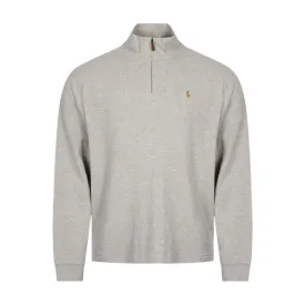 Ralph Lauren Half Zip Logo Grey Sweatshirt