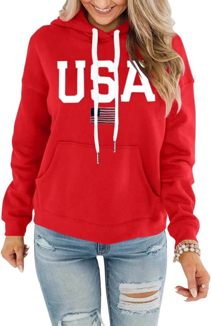 REVETRO Womens Hoodie Graphic Tie Dye Sweatshirt Casual Long Sleeve Hoodies Drawstring Pullover Tops With Pocket