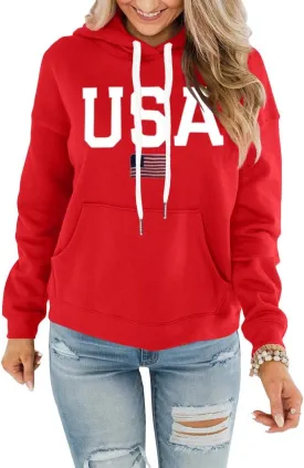 REVETRO Womens Hoodie Graphic Tie Dye Sweatshirt Casual Long Sleeve Hoodies Drawstring Pullover Tops With Pocket