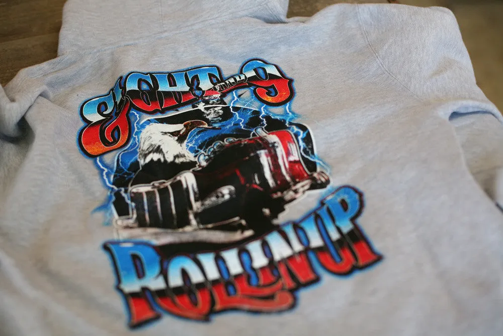 Rollin' Up Hooded Sweatshirt Grey