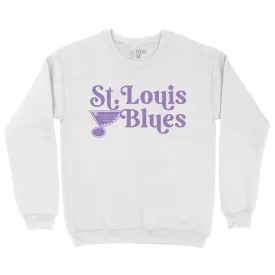 ST. LOUIS BLUES SERIES SIX WHITE CREW SWEATSHIRT