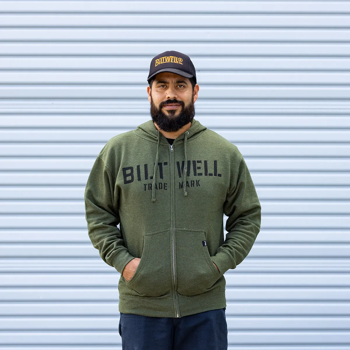 Stencil Zip Hoodie