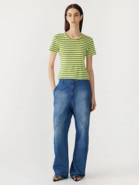stripe slim rib baby t.shirt