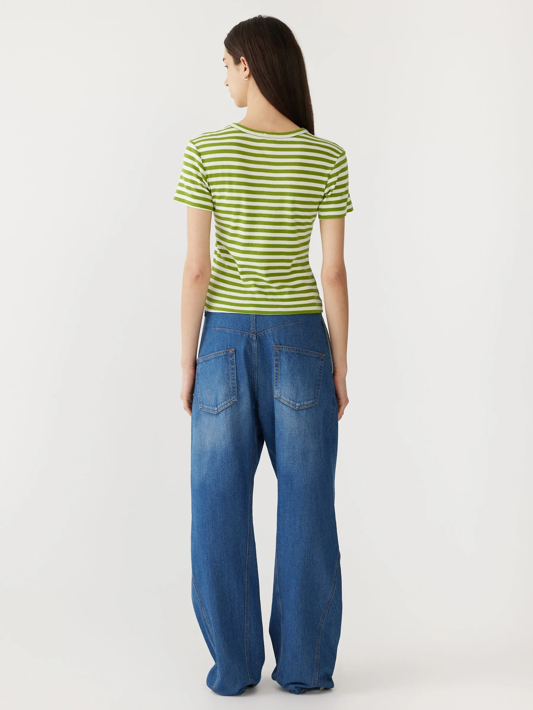 stripe slim rib baby t.shirt