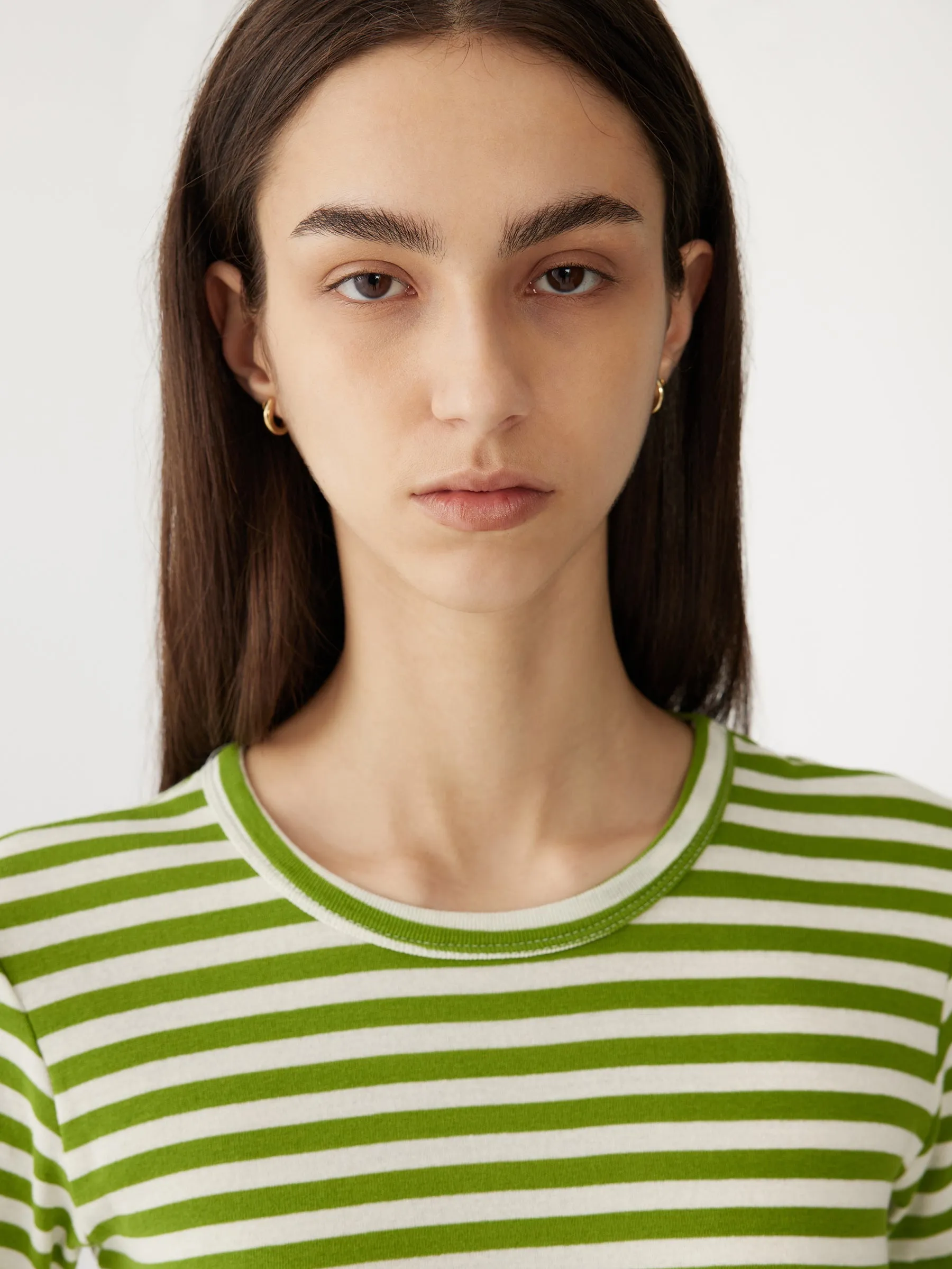 stripe slim rib baby t.shirt