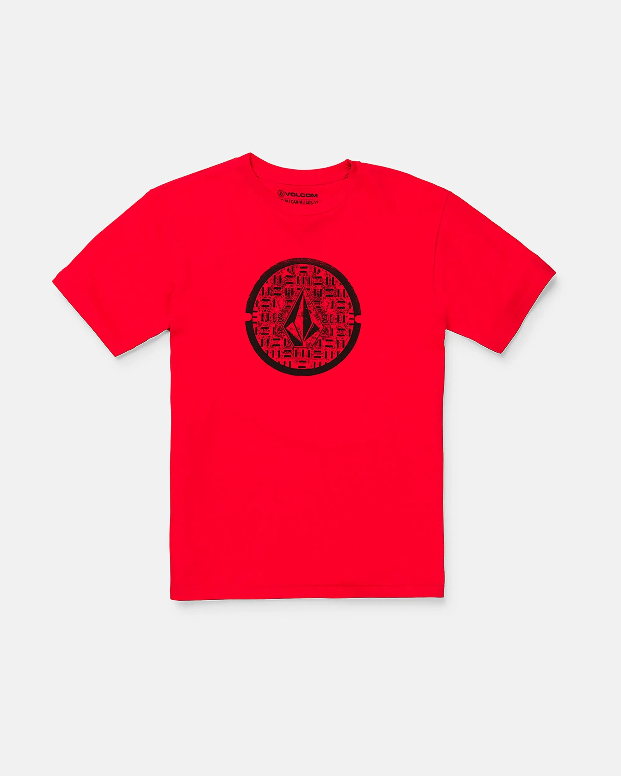 Toddler Boys Circle Stone Short Sleeve Tee - Red